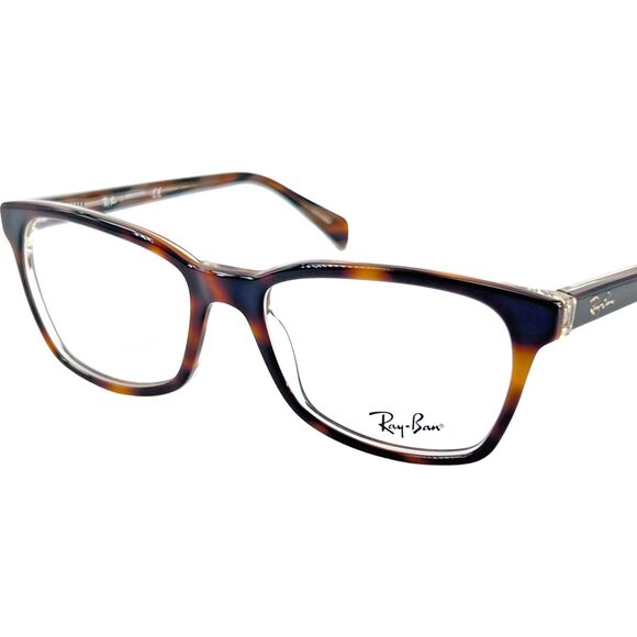 Ray-Ban RB5362 Womens Eyeglass Frame 5913 Havana on Transparent - Picture 1 of 3